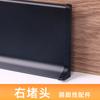 Línea de rodapié de aleación de aluminio con hebilla de doble capa, línea de pie empotrada de metal sin perforaciones, línea de pie de placa de pared