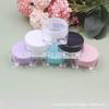 Botella Cuadrada 10g Crema Transparente Botella Cuadrada Botella de Muestra de Crema Facial Caja de Polvo 10ml Botella de Boca Ancha Caja de Cuentas Botella de Crema para Ojos