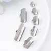 Clip de Cuerda Dentado Cuadrado Acero Inoxidable Accesorios para Joyería DIY Clip de Hebilla de Caballo Hebilla de Hebilla de Cuerda de Cuero Hebilla de Conexión de Moda