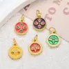 Aleación Cinco Vías Dios de la Riqueza Colgante Joyería DIY Ojo de Buda Colgante Gota de Aceite Estilo Tíbet Pulsera Collar Accesorios Mayoreo