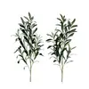 Planta artificial hojas de olivo, plantas verdes con frutos de olivo integrados, varias especificaciones, para decoración de jardín y proyectos, venta al por mayor desde el fabricante