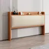 Madera de Haya Ultra-Delgada Estilo Nuevo Empaque Suave Color Crema Simple Moderno Lujo Ligero De Pie Estilo Francés Cabecero de Madera Maciza Se Vende por Separado