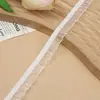 Encaje de Hongo de Alta Elasticidad de un Solo Lado Accesorios para Ropa Falda de Vestido de Novia Borde Plisado Cuello Puños DIY 1.5cm