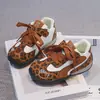 Zapatos Deportivos de Otoño para Niñas Suela Suave Antideslizante 26 Nuevos Zapatos Casuales Superficie de Cuero Edad Zapatos de Entrenamiento Alemanes Zapatos para Niños Estampado de Leopardo Individual