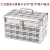 Caja de Herramientas de Doble Capa con Esquinas Redondeadas, Grande y Pequeña, para Técnico de Pedicura Spa de Pies, Caja de Maquillaje para Club de Bienestar, Masaje y Ocio, Caja de Herramientas para Terapia de Pies