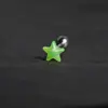 Uña de lengua de estrella perlada acrílico estrella de cinco puntas anillo de lengua de acero inoxidable joyería de piercing corporal nueva transfronteriza