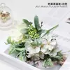 Venda Direta de Fábrica de Buquês de Flores Artificiais Estilo Nórdico, Buquê de Noiva para Casamento, Buquê de Rosas, Hortênsia, Peônia, Buquê de Rosas Artificiais