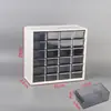 Caja de Elementos de Cajón de Escritorio de Plástico Japonés Caja de Almacenamiento Tipo Bloque de Construcción Estante para Materiales de Componentes Electrónicos Gabinete con Herramienta para Clasificar Tornillos