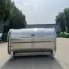 Papelera de acero inoxidable de 3 metros cúbicos papelera grande brazo con gancho camión de basura de apoyo papelera de saneamiento de 4 metros cuadrados
