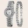 Comércio Exterior Mais Vendido Novo Tendência Quadrado Relógio Feminino Relógio Dourado Relógio Feminino Pulseira de Aço Relógio Feminino Fabricante em Estoque Atacado