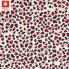 Tela impresa 21S otoño e invierno lindo color caramelo punto de onda estampado de leopardo ropa de mujer vestido de niño camisa de vestir tela para equipaje