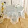 Toalha de Mesa Estilo Europeu, Toalha de Mesa de Chá Pastoral, Pequena Toalha de Mesa Redonda, Renda Floral Retangular, Metabo