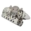 Hebilla de Cinturón de Calavera con Diamantes Estilo Punk Europeo y Americano Hip-Hop Decorativa de Pedrería Tendencia Venta Directa Dropshipping