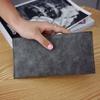 Transfronteiriça nova 2024 estilo coreano feminina bolsa de mão porta-moedas porta-cartões couro fosco longa funcional pequena bolsa popular bolsa feminina
