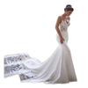 2026 Novo Vestido Branco Sexy de Alta Qualidade Estilo Francês para Fotografia de Viagem, Vestido de Noiva Leve, Vestido Bodycon sereia sem alças