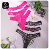 Tanga Sexy de Renda Feminina de Cintura Baixa em Renda Transparente Lingerie Feminina