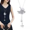 Venta al por mayor de fábrica cadena larga para suéter accesorios para puestos accesorios para tiendas de ropa colgante colgante de collar de alta calidad