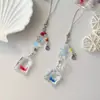 Bolsa Original Fofa Estilo Ins Menina Coração Estrela Infantil Estrela do Mar Peixe Dourado Corrente para Celular Feita à Mão com Contas Pingente de Câmera CCD