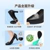 Cuero Genuino Suela Blanda, Zapatos de Trabajo con Plataforma Impermeables, Tacones Altos Negros, Zapatos de Etiqueta para Ropa de Trabajo de Azafata Profesional Femenina
