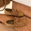 Elegantes mules de caña baja, casual 2026, diseño versátil con cordones, estilo coreano, colección de otoño, con tacón oculto para mayor altura, uso bidireccional, nuevo estilo para mujer