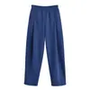 Venta Rápida Transfronterizo Tong Artículo Caliente Primavera 2026 Nuevo Tejido de Doble Cara Hombro Caído Manga Corta 4174197 Pantalones Casuales 4174198
