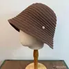 Chapéu Bucket Dobrável de Moda Nova para Primavera e Verão para Mulheres, Chapéu Bucket de Tricô Estilo Fresco, Chapéu de Pescador Simples Versátil para Proteção Solar