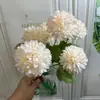 Ramo Artificial de Crisantemo de 6 Bolas de Mano Flor Decoración de Boda Arreglo Floral para el Hogar Fotografía Seca Flores Artificiales Transfronterizo