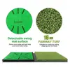 1 Conjunto de Almofada de Golfe Dobrável de Veludo Verde para Bater Swing Pad Almofada de Prática Detecção de Swing