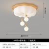 Luminária de Teto para Quarto, Estilo Vintage Wabi-Sabi, Popular nas Redes Sociais, Pousada, Estilo Madeira Natural, Cor Nogueira, Estudo em Madeira Maciça, Luminária Abóbora