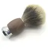 Herramientas de aseo personal para hombre Set manual de afeitado Navaja Brocha para barba de pelo de tejón Bol de almacenamiento Soporte para navaja