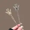 Pinza para el Cabello de Mariposa Dulce Elegante Estilo Chino Borla Aleación Pinza para el Cabello Estilo Antiguo Cheongsam Mujeres Decorativo Nicho Pinza para el Cabello