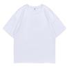 200 gramas de marca de moda ombro baixo crew neck manga curta T-shirt masculina e feminina casual sports class roupas festa impressão de logotipo ao ar livre