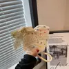 Bolso de mano tejido versátil para mujer 2026, bandolera, bolso de hombro, bolso tipo cubo, bolso de playa, bolso para teléfono con forma de nube, bolso de verano