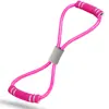 Expansor de pecho de cuerda de tracción de 8 caracteres cuerda de tracción de yoga ejercitador de fitness banda de resistencia de Pilates cinturón ejercitador de fitness