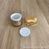 En stock 15g crema para ojos acrílica botella de crema transparente doble capa delineador Muestra de crema hidratante cosméticos sub-empaque