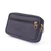 Bolsa Urbana para Hombre, Bolsa para Teléfono de Pantalla Grande para Deportes al Aire Libre, Riñonera de Cuero Multifuncional, Monedero de Cuero para Cinturón