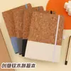Cuaderno de Negocios A5 Transfronterizo de Madera Spliced Ecológica con Bolígrafo Bloc de Notas Comercial de Oficina Diario de Estudiante Venta al por Mayor