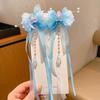 Grampo de cabelo infantil estilo antigo acessórios para cabelo flor borboleta borla passo shake han roupas Super fada pérola esmalte pingente princesa cocar