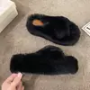 Pantuflas de Felpa con Suela Gruesa para Mujer, Estilo Hada, para Usar en Exteriores, Tendencia de Moda 2026, Nuevas Llegadas Otoño/Invierno, Pantuflas de Algodón Peludo