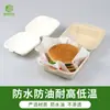 Caja de Almuerzo Desechable de Pulpa Bento Caja para Pastel Hamburguesa 6 pulgadas Cuadrada Caja de Embalaje Caja para Llevar Biodegradable