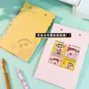 Portapapeles desmontable Xiaoxin A5 con páginas de colores de dibujos animados, bloc de notas portátil, bloc para escribir registros de reuniones