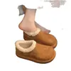 Botas de nieve cálidas, de felpa, estilo retro, forradas de polar para mujer, nueva colección de invierno 2026, diseño sin cordones, zapatos estilo Birkenstock de suela gruesa, zapatos de algodón esponjoso