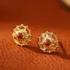 Pendientes de Aleación de Cobre, Pendientes Pequeños Exquisitos y Elegantes para Mujer, Pendientes Versátiles para el Viaje Diario, Lujo Ligero y Sensación de Alta Gama