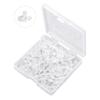 Amazon SHIN Explosiones Transfronterizas Tapón para el Oído Transparente Universal Agujero Pequeño Tapón para el Oído de Silicona Pendientes Después del Tapón Tapa Anti