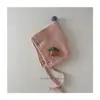 Chapéu de Lã de Inverno Fofo Estilo Coreano para Bebê, Chapéu Quente com Ponta Estilosa para Proteção das Orelhas, Chapéu de Tricô à Prova de Vento para Bebês e Crianças