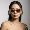 Nuevas Gafas de Sol Personalizadas con Muescas en Caja de Color Jalea para Fiesta, Divertidas para Usar, Gafas de Sol Hip-Hop