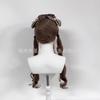 Xingcheng peruca rede vermelha pequena Lolita peruca branco marrom frio rabo de cavalo duplo franja arrumada nova moda cabelo longo cacheado