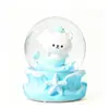 Mundo Oceánico Sirena Bola de Cristal Brillante Adorno de Resina Lindo Dibujo Animado Decoración de Escritorio Regalo para Niños Venta al por Mayor