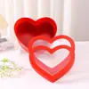 Caja de Regalo Transparente con Forma de Corazón Caja de Empaque para Regalo del Día de San Valentín Caja de Regalo Acompañante para Flores Caja de Plástico Cristalino para Ropa Interior