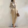 Estoque Disponível Corta-vento Curto de Primavera Feminino Comprimento Médio Pequeno Roupa de Exterior de Primavera Feminina Estilo Hepburn Moderno Elegante